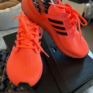 adidas Women's Athletic Shoes in Bright Orange and Black